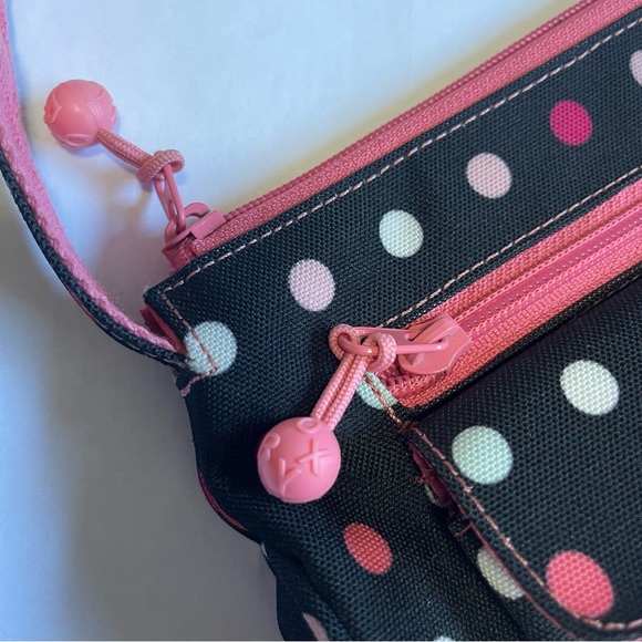 Roxy Black Give Me More Polka Dots Retro Shoulder Bag - Picture 5 of 6